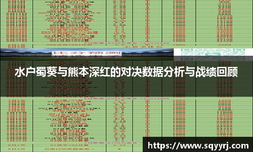 水户蜀葵与熊本深红的对决数据分析与战绩回顾